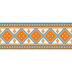 Vector Geometric Ethnic seamless pattern background.Native American tribal fabric, Azect,Batik,rung,drawn,cross