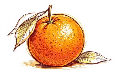 Fresh Orange Illustration