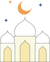 Minimal Islamic Mosque.