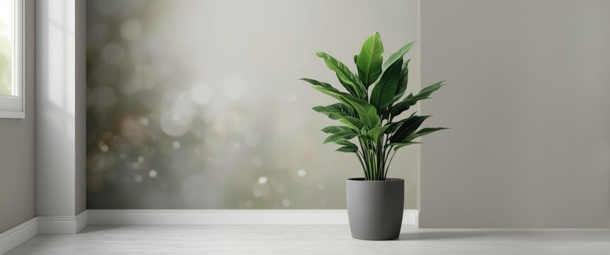 Indoor ornamental plant Aglonema valued for its attractive and hardy foliage, commonly cultivated in pots