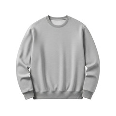 Fototapeta premium Gray sweatshirt isolated on transparent background
