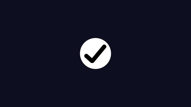 White circle with a small black dot on a dark blue background Keywords: circle, dot, white, black, dark blue, background, abstract, minimalist, simple, graphic, design, illustration, contrast
