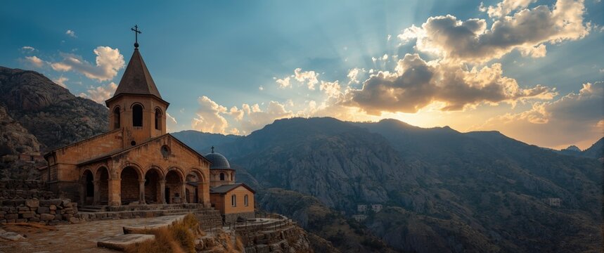 Armenian mountain monastery