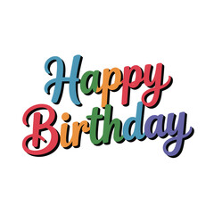 Colorful Happy Birthday Greeting Message