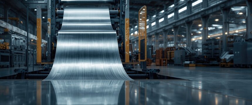 Metalwork manufacturing featuring cold rolled steel coil on decoiler using advanced sheet metal processing machinery