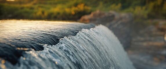 Obraz premium Waterfall Shot Using Macro and Blur Effect