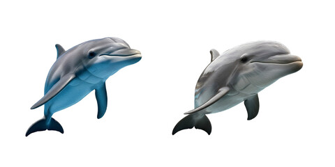 Obraz premium the series of dolphin jumping isolated on white background PNG HQ image ====