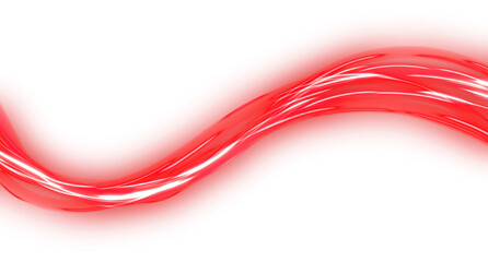 Luminous Red Neon Motion Wave element