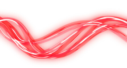 Electric Red Neon Light Stream element