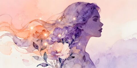 Fototapeta premium Women’s Day 2026 Banner Design with Minimal Style