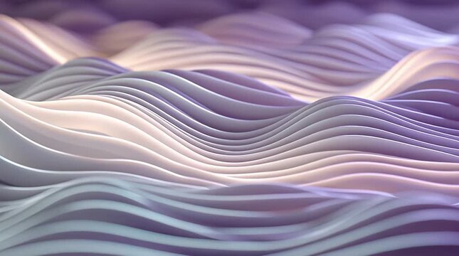 Wavy Surface in Purple and White