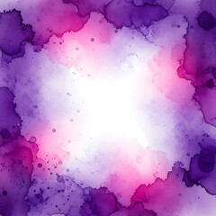 Obraz premium Abstract Colorful Watercolor Splashes and Creative Alcohol Ink Texture Background Frame Collection