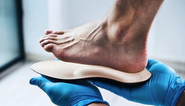 Expert care in fitting custom orthopedic insoles for improved foot health and comfort
