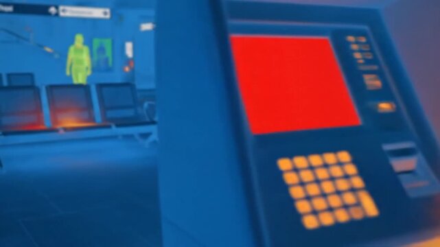 Thermal Scan Blue View for Nipah Virus Outbreak in India Screening Global Spread Potential Medical Visualization of