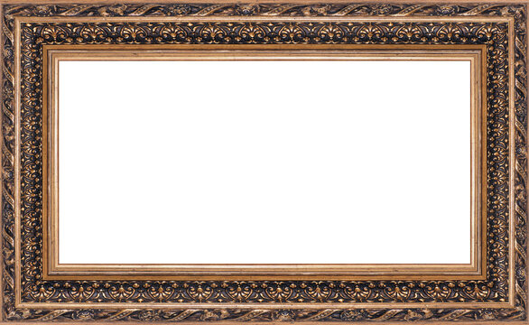 Alter antiker verzierter Bilderrahmen	
