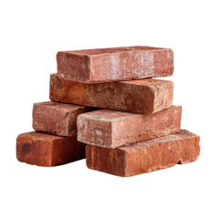 Obraz premium A stack of red bricks on a black background