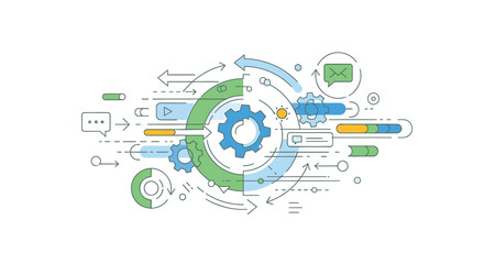 Obraz premium Set of business infographic elements vector
