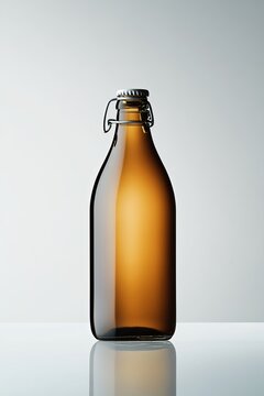 A trendy kombucha drink glowing in warm sunlight, highlighting fermentation and modern wellness culture.