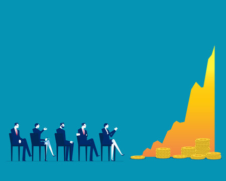 Investment. Success in long term financial planning and investment