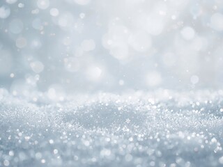 Ethereal Winter Snow Bokeh Overlay 