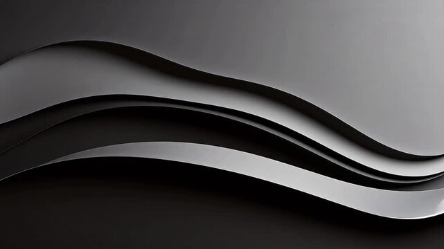 Abstract wavy layered design