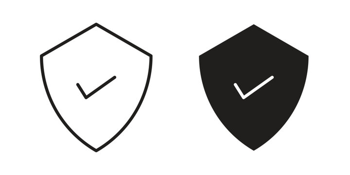 Durable icon set. Black icon on white background