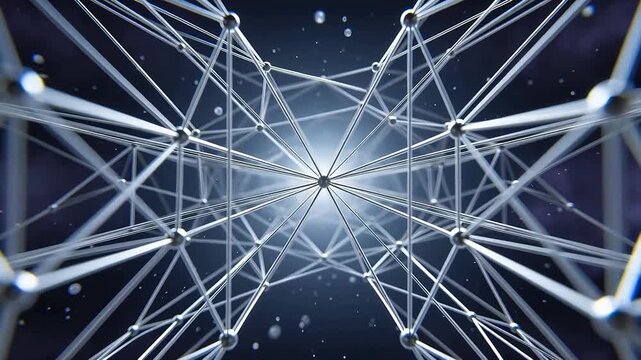 Abstract network of interconnected nodes