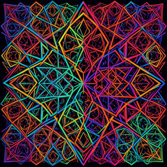 Deconstructed Geometric Pattern &ndash; Modern Islamic Style