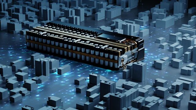 Massive battery powering connected digital city