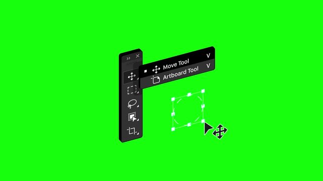 Graphic design software move tool