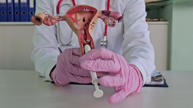 Therapeutic vaginal suppositories and anatomy of uterus. Antiseptic and anti-inflammatory drugs for women