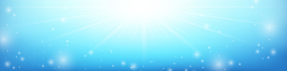 Blue space sky with shining star, a minimal visual for presentations and promotional materials
