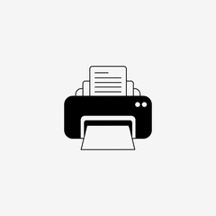 printer icon vector illustration