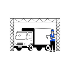 truck with a trailer