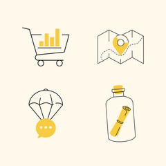 vector set of business icons