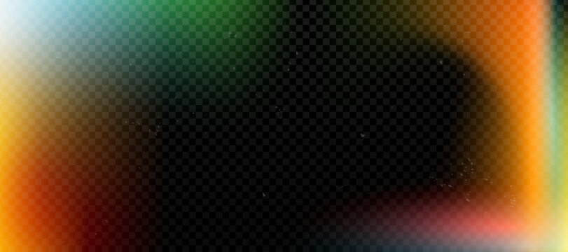 Old film overlay with grainy light leak. Retro photo filter texture, dusty vintage wallpaper look, saturated blur abstract vector template for backgrounds and creative layouts