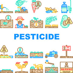 Fototapeta premium Pesticide use in agriculture creating potential health risks and environmental pollution, showing chemical spraying, contaminated crops, soil, water bodies, and wildlife affected by toxic substances