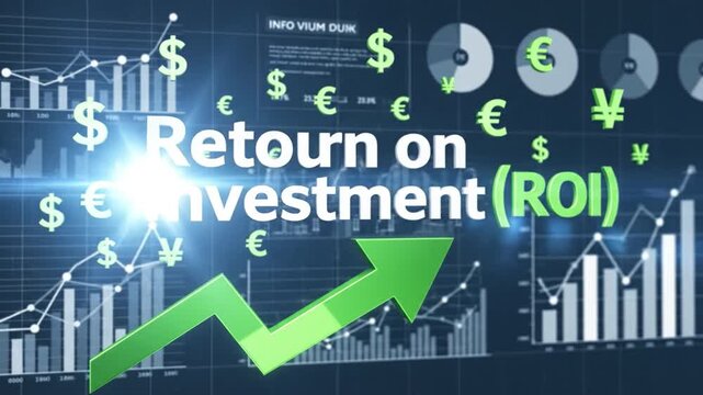 Finance investment profit growth currency business economy trade analysis success return investment roi arrow chart data statistic graph money capital market trading corporate revenue income increase