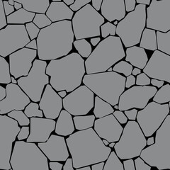 Vector illustration of seamless stone pattern creating natural textured background for modern design, decoration and surface concepts