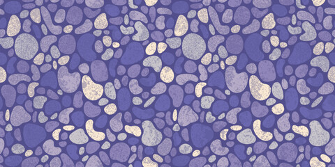 Vector illustration of seamless stone pattern creating natural textured background for modern design, decoration and surface concepts