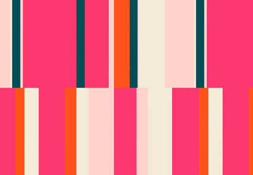 Modern striped, seamless pattern, warm earthy tones, elegant, minimalist design, pink, cream, beige, nude, green, orange stripes