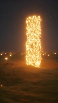 光柱集中と敵出現直前フラッシュ動画