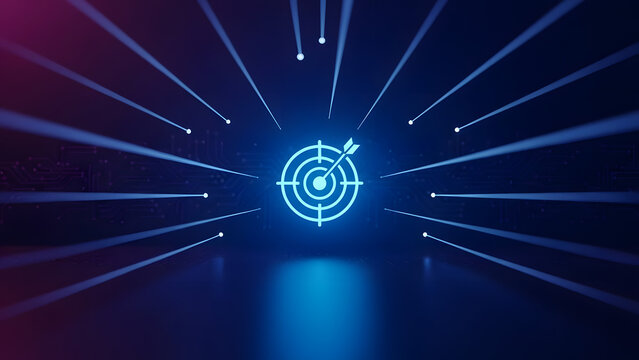 Converging laser target
