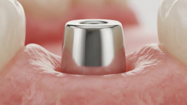 Dental Implant Procedure: Bone Integration and Crown Placement