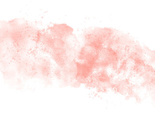 Obraz premium Blush pink watercolor stains Paint stroke hand drawn for illustration design, invitation and birthday .Abstract watercolor background.