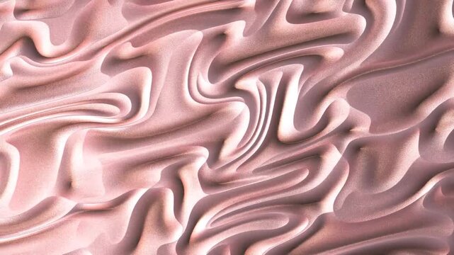 Exploring Soft Wavy Textures in a Pink Abstract Form