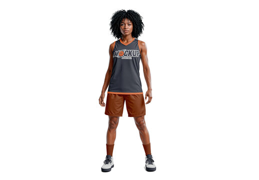 Woman Basketball Uniform Mockup