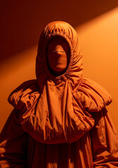 Abstract Color-Driven Fashion Editorial Portraits in Studio