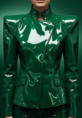 Abstract Color-Driven Fashion Editorial Portraits in Studio