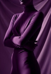 Abstract Color-Driven Fashion Editorial Portraits in Studio